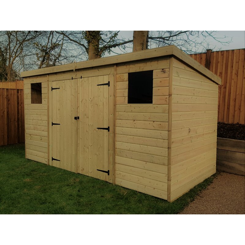 Empire Sheds Ltd 12 Ft. W x 4 Ft. D Tongue and Groove Pent 